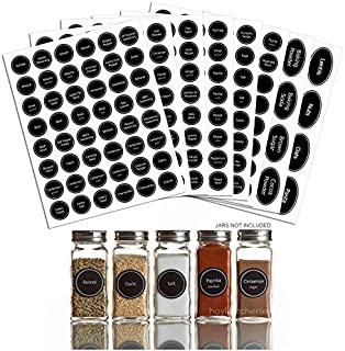 Hayley Cherie - 328 Printed Spice Jar and Pantry Label Set - Chalkboard 1.5