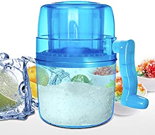 Ice Shaver, Shaved Ice Machine, LEMBO DIRECT Premium Manual Hand Crank Operated Ice Breaker Ice Crusher Maker Snow Cone Machine with Stainless Steel Blades for Fast Crushing, Fun and Easy Iced Treat - BPA Free