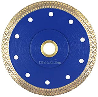 5 Inch Tile Blade,Stylish Y&I Porcelain Diamond Blade Super Thin Ceramic Tile Saw for Grinder Dry or Wet Tile Cutter Disc With Adapter 7/8