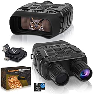 CREATIVE XP Digital Night Vision Binoculars for 100% Darkness - Save Photos & Videos with Audio  4x35 mm Infrared Spy Gear for Hunting & Surveillance  Large Screen & 1000ft Viewing Range  32GB Card