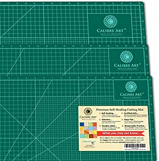 Calibre Art Self Healing Rotary Cutting Mat, Full 24x36, Best for Quilting Sewing | Warp-Proof & Odorless (Not from China)