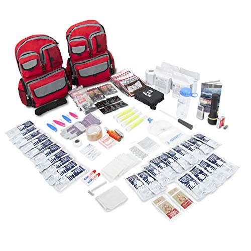 Emergency Zone 4 Person Family Prep 72 Hour Survival Kit/Go-Bag | Perfect Way to Prepare Your Family | Be Ready for Disasters Like Hurricanes, Earthquake, Wildfire, Floods | Now Includes Bonus Item!