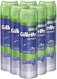 Gillette Series 3X Shave Gel Sensitive (6 Pack)