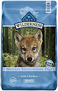 Blue Buffalo Wilderness High Protein Grain Free Natural Puppy Dry Dog Food, Chicken 11-lb