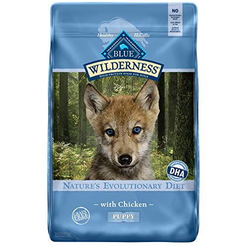 Blue Buffalo Wilderness High Protein Grain Free Natural Puppy Dry Dog Food, Chicken 11-lb