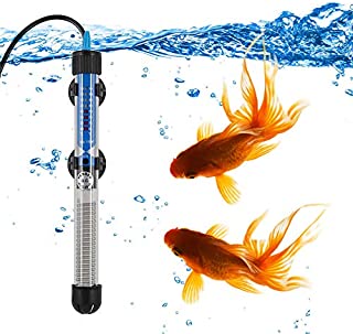 Mylivell Aquarium Heater Submersible Auto Thermostat Heater,Fish Tank Water Heater and Adjustable Temperature with Suction Cup-100W