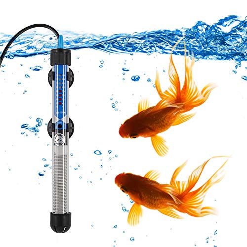 Mylivell Aquarium Heater Submersible Auto Thermostat Heater,Fish Tank Water Heater and Adjustable Temperature with Suction Cup-100W