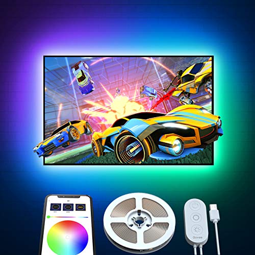 Govee TV LED Backlights, 6.56FT App Control TV Lights, 7 Scene Modes, DIY Mode LED Lights for TV, Easy Installation USB TV LED Light Strip for 40-60 inch TVs, Computer, Bedroom, Gaming Monitor