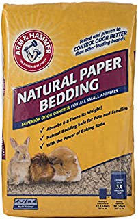 Arm & Hammer Natural Paper Bedding for Guinea Pigs, Hamsters, Rabbits & All Small Animals, 30 Liters