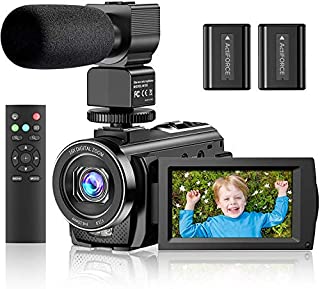 Video Camera Camcorder YouTube Vlogging Camera FHD 1080P 30FPS 24MP 16X Digital Zoom 3