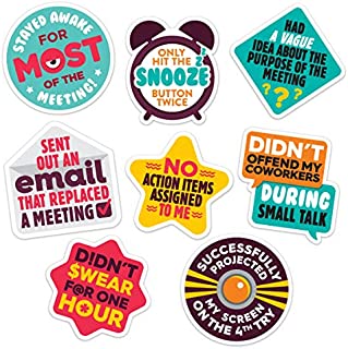 Work Merit Stickers - Reward Office Adulting - Funny Office Gifts - Funny Gifts for Coworkers - Perfect White Elephant Gift