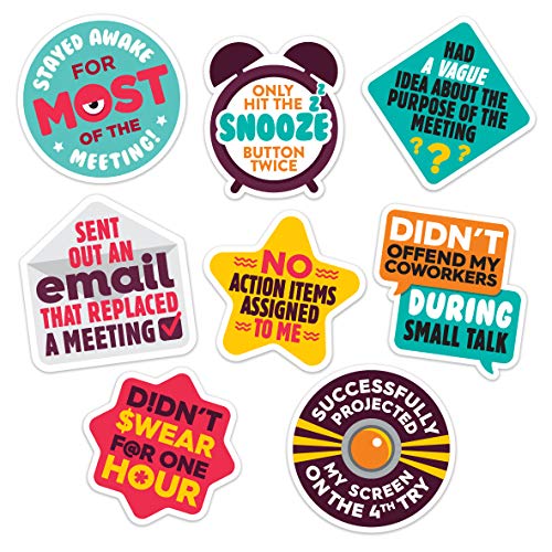 Work Merit Stickers - Reward Office Adulting - Funny Office Gifts - Funny Gifts for Coworkers - Perfect White Elephant Gift