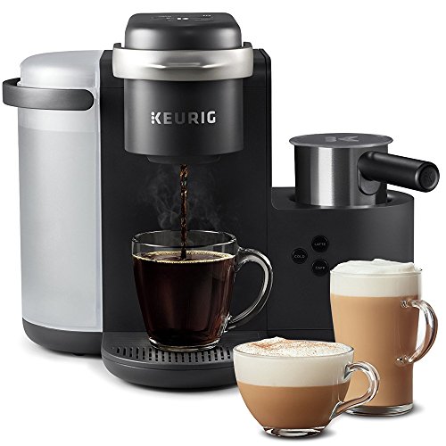 Keurig K-Cafe Single-Serve K-Cup Coffee Maker, Latte Maker and Cappuccino Maker, Comes with Dishwasher Safe Milk Frother, Coffee Shot Capability, Compatible With all Keurig K-Cup Pods, Dark Charco