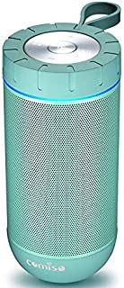 COMISO Waterproof Bluetooth Speakers Outdoor Wireless Portable Speaker with 20 Hours Playtime Superior Sound for Camping, Beach, Sports, Pool Party, Shower (Mint)