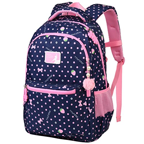 VBG VBIGER School Backpack Girl Backpacks for School Backpack for Kids Cute School Backpack Elementary Dot BookbagLarge