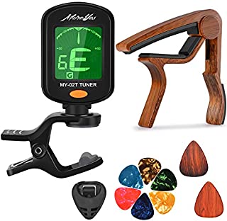 Moreyes Guitar Picks Guitar Capo Acoustic Guitar Accessories Trigger Capo With Free Guitar Picks (GC-9 Rosewood)