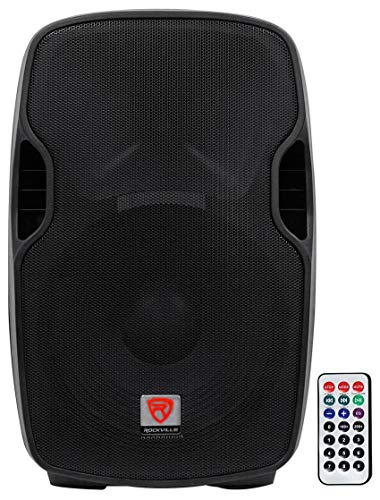 Rockville Professional Powered Active 800w DJ PA Speaker w Bluetooth, 15 inch (BPA15)
