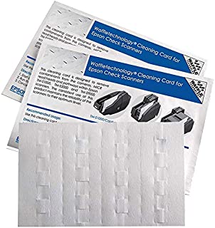 Waffletechnology Cleaning Card for Epson CaptureOne Check Scanner (15 Cards)