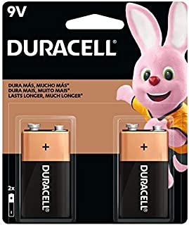 Duracell - CopperTop 9V Alkaline Batteries - long lasting, all-purpose 9 Volt battery for household and business - 2 count