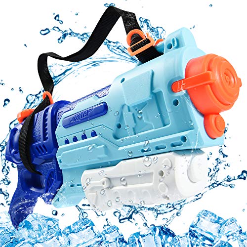 Joyjoz Water Gun for Kids, Squirt Guns with 1000CC Large Capacity Water Blaster Soaker Up To 40 Feet Range, Water Shoot Toys with Shoulder Strap for Boys Swimming Pools Beach Party Water Shooter Fight