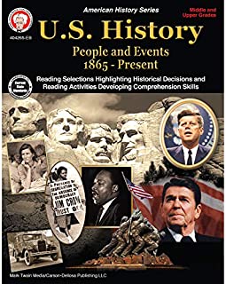 Mark Twain Media | US History 1865Present Resource Workbook | 6th12 Grade, 96pgs (American History)