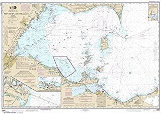 Paradise Cay Publications NOAA Chart 14830: West End of Lake Erie; Port Clinton Harbor; Monroe Harbor; Lorain to Detriot River; Vermilion, 33.7 X 48.3, Traditional Paper