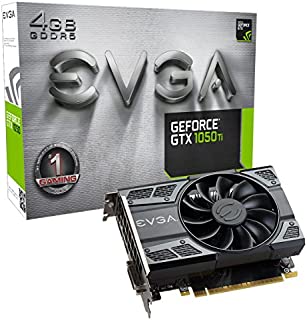 EVGA GeForce GTX 1050 Ti Gaming, 4GB GDDR5, DX12 OSD Support (PXOC) Graphics Card 04G-P4-6251-KR