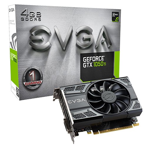 EVGA GeForce GTX 1050 Ti Gaming, 4GB GDDR5, DX12 OSD Support (PXOC) Graphics Card 04G-P4-6251-KR