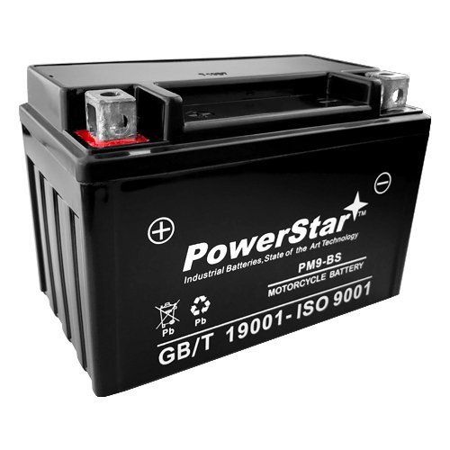 PowerStar YTX9-BS Sealed Battery Suzuki GSX-R600 97-07 GSX600F Katana 98-06