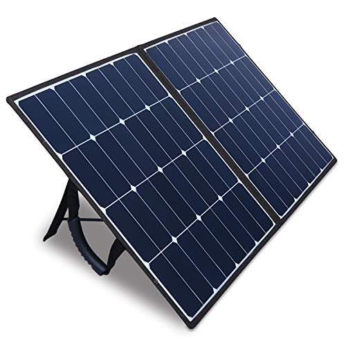 Kazeila 100W Portable Solar Panel for Solar Generator Power Station,Foldable Solar Charger Kit with DC/18V USB/5V PD/45W QC3.0 Output,Use for RV Van Boat Camping Smartphone Laptop