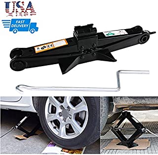 DICN Scissor Jack with Crank Handle Car Tire Repair Kit Emergency for Toyota Camry Corolla Prius Vios - 2 Ton/ 4.2-15 Inch