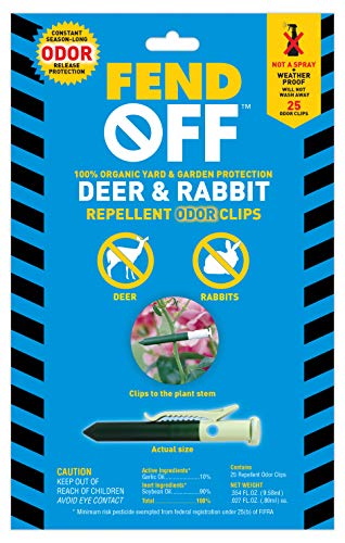 FEND OFF ADR-25 Deer and Rabbit Repellent Plant Clips