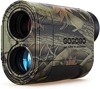 Gogogo Sport Vpro 6X Hunting Laser Rangefinder Bow Range Finder Camo Distance Measuring Outdoor Wild 650/1200Y with Slope High-Precision Continuous Scan