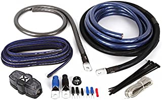 NVX True Spec 1/0 Gauge 100% Copper Single Amp Wiring Kit with 12 Gauge Speaker Wire [XAPK0]