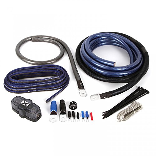 NVX True Spec 1/0 Gauge 100% Copper Single Amp Wiring Kit with 12 Gauge Speaker Wire [XAPK0]