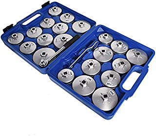 23Pcs Cup Type Aluminium Oil Filter Wrench Removal Socket Remover Tool Kit Set for Removing The Oil Filter