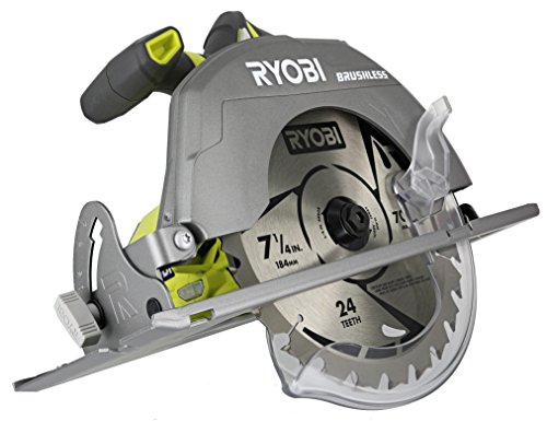 Ryobi P508 One+ 18V Lithium Ion Cordless Brushless 7 1/4 3,800 RPM Circular Saw w/ Included Blade (Battery Not Included, Power Tool Only)