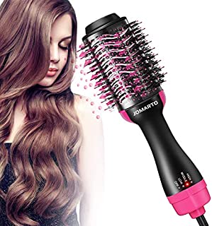 Blow Dryer Brush, JOMARTO Hot Air Brush Hair Dryer Styler One Step & Volumizer 4 in 1 Brush Blow Dryer Styler for Rotating Straightening, Curling, Salon Negative Ion Ceramic hair dryer brush