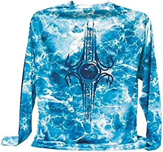 Bimini Bay Mens Sea Hook L/S Shirt, Light Blue, M