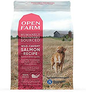 Open Farm Wild-Caught Salmon Grain-Free Dry Dog Food, Fresh Pacific Salmon Recipe with Non-GMO Superfoods and No Artificial Flavors or Preservatives, 4.5 lbs