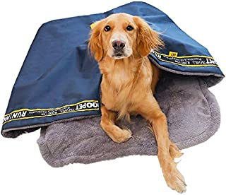 U/K Pet Sleeping Bag Pet Nest Cave Plush Dog House Bed Foldable Winter Soft Warm Dog Cat Bed Mat Pillow Cushion Cushion for Small Medium Size and Big Cats Dogs (Size : X-Large)