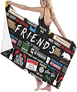 Friends Tv Show Beach Towel Quick Dry Super Soft Absorbent Bath Towels Blanket for Adults Men Women