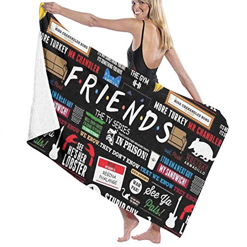 Friends Tv Show Beach Towel Quick Dry Super Soft Absorbent Bath Towels Blanket for Adults Men Women