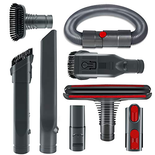 E.LUO Attachments Tools Kit for Dyson V11 V10,V10 Absolute,V8,V8 Absolute,V6, V7, DC58,DC59 Floor Accessories (Including Extension Hose,Combination Tool)