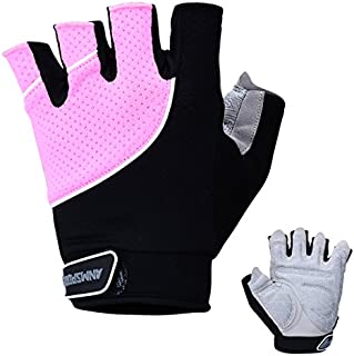 Anti-Slip Women's Weight Lifting Gloves, Workout Fingerless Gloves for Gym Fitness, Weightlifting, Powerlifting, Bodybuilding and Crossfit