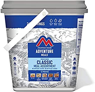 Mountain House Classic Bucket | Freeze Dried Backpacking & Camping Food | 24 Servings