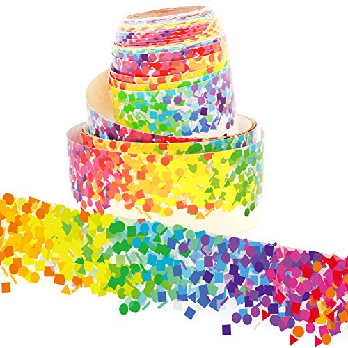 Youngever 52.5 ft Bulletin Board Borders Confetti Border for Classroom Decoration