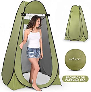 Pop Up Privacy Tent  Instant Portable Outdoor Shower Tent, Camp Toilet, Changing Room, Rain Shelter with Window  for Camping and Beach  Easy Set Up, Foldable with Carry Bag  Lightweight and Sturdy