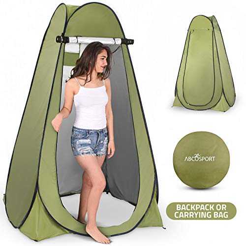 Pop Up Privacy Tent  Instant Portable Outdoor Shower Tent, Camp Toilet, Changing Room, Rain Shelter with Window  for Camping and Beach  Easy Set Up, Foldable with Carry Bag  Lightweight and Sturdy