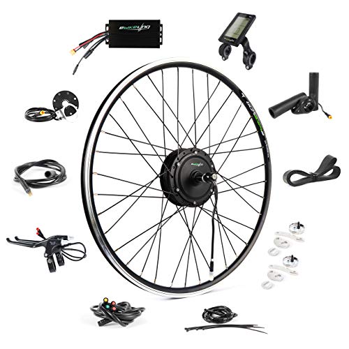 EBIKELING 36V 500W 700C Geared Waterproof Electric Bike Kit - Ebike Conversion Kit - Electric Bike Conversion Kit (700C, Front/LCD/Thumb)